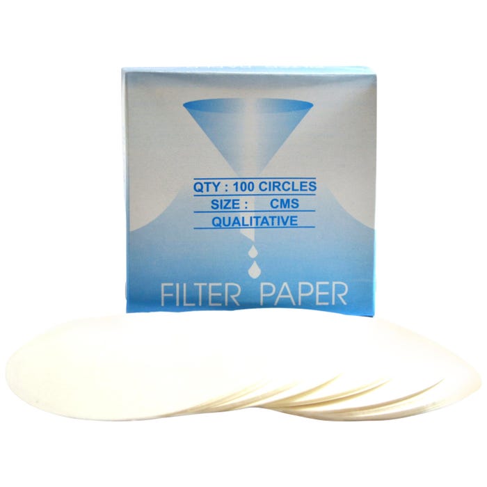 Eisco Labs Premium Qualitative Filter Paper, 3-1/2 Inch Circles, Pack of 100