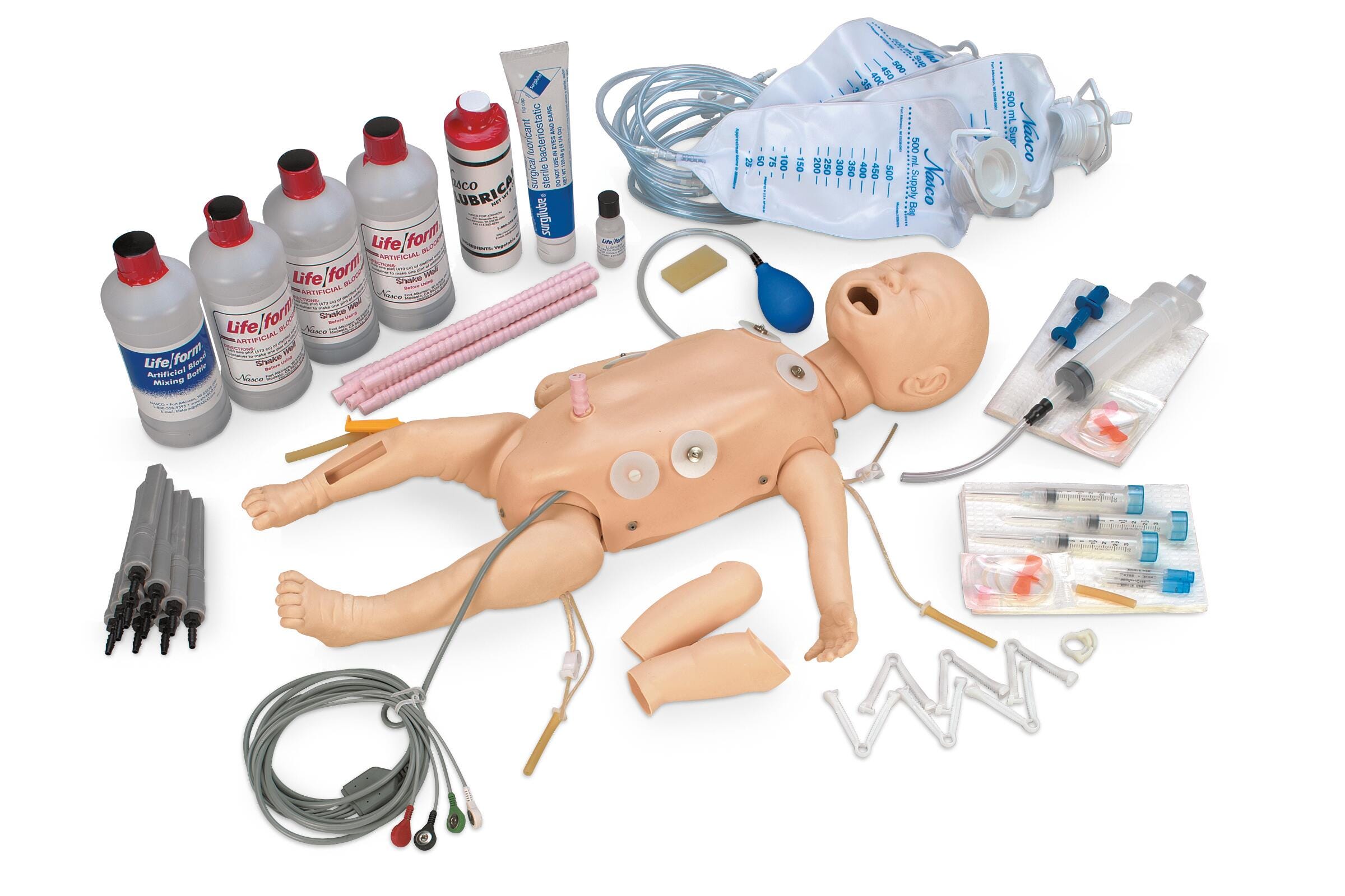 Life/form® Deluxe Complete Infant CRiSis™ Manikin with Interactive ECG Simulators