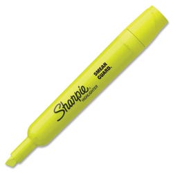 Sharpie Accent Smear Guard Tank Style Highlighter, Chisel Tip, Fluorescent Yellow, Pack of 12 077284
