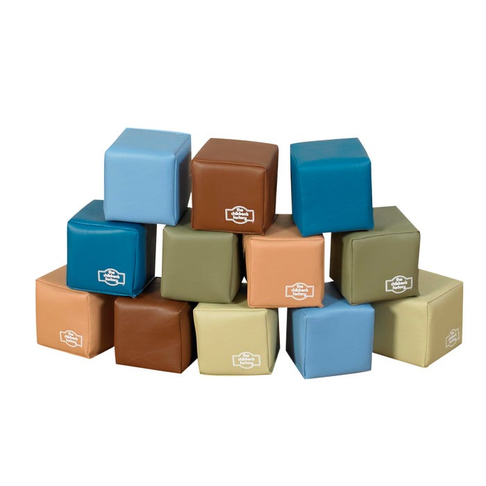 Children's Factory Soft Toddler Baby Blocks, Woodland, Set of 12