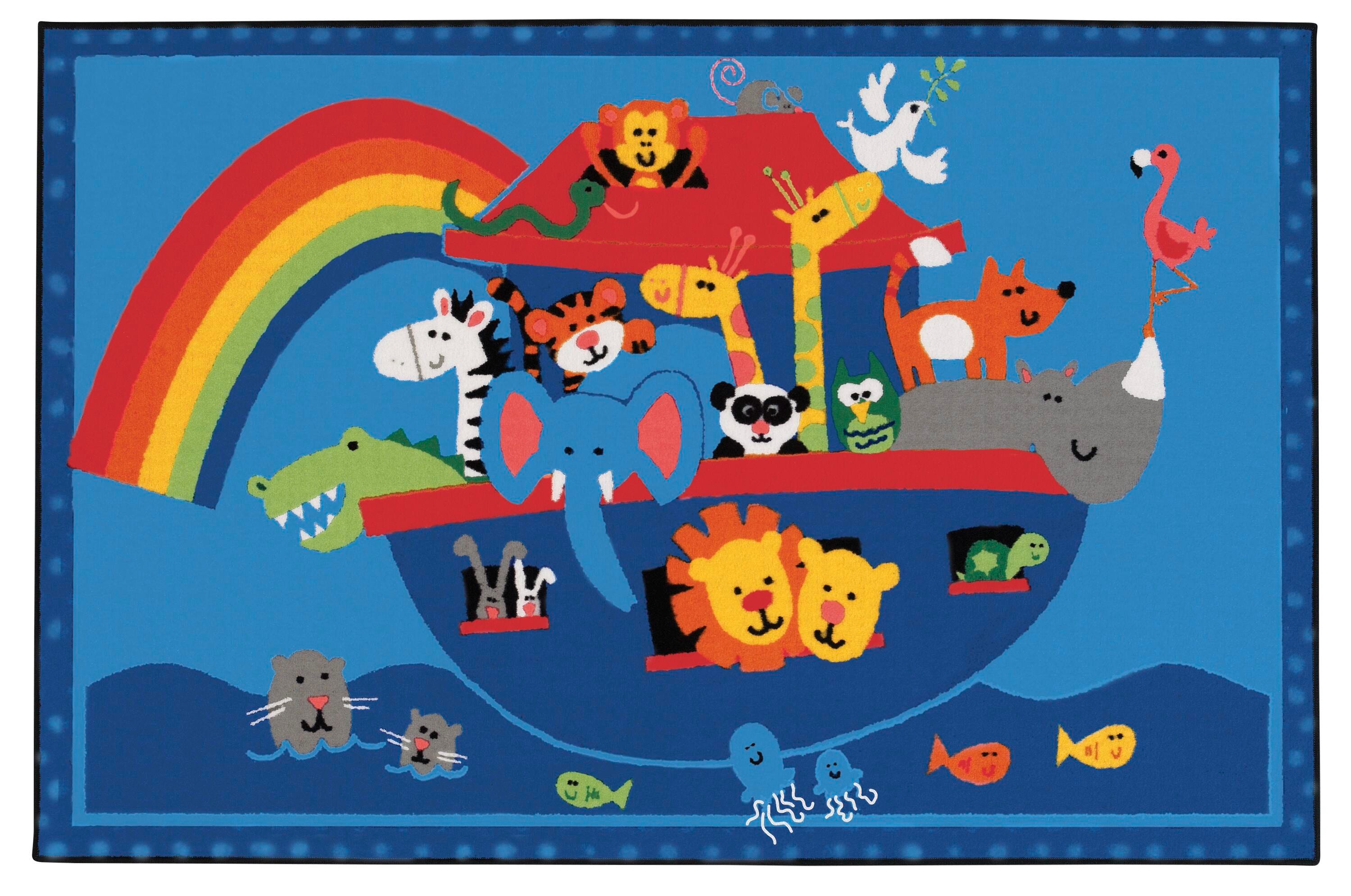 Carpets for Kids KID$Value Noah's Animals Carpet, Rectangle 4002311