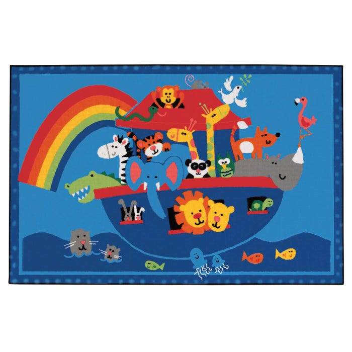 Carpets for Kids KID$Value Noah's Animals Carpet, Rectangle