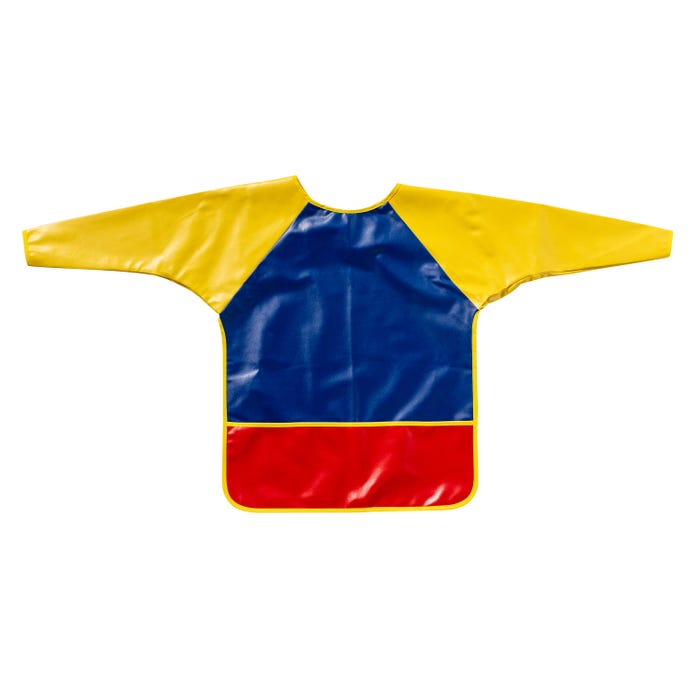School Smart Full Protection Preschool Vinyl Smock, 22 x 18 Inches