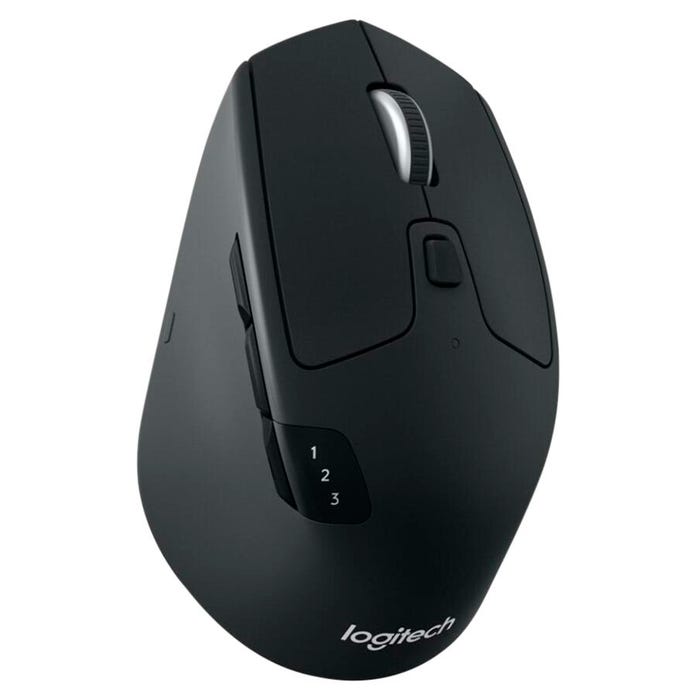 Logitech M720 Triathlon Bluetooth Multi Device Wireless Mouse, Black