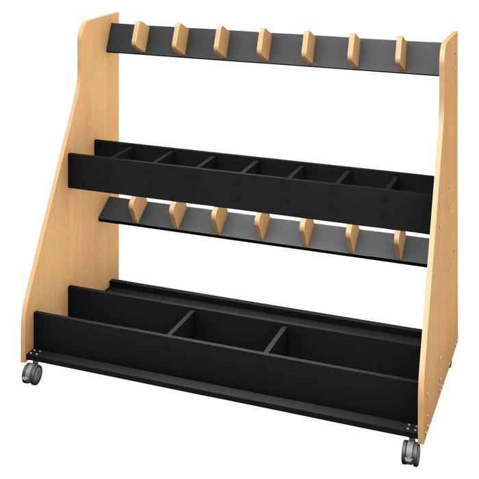 Fleetwood Harmony Mobile Violin Rack, 61 x 33 x 50 Inches