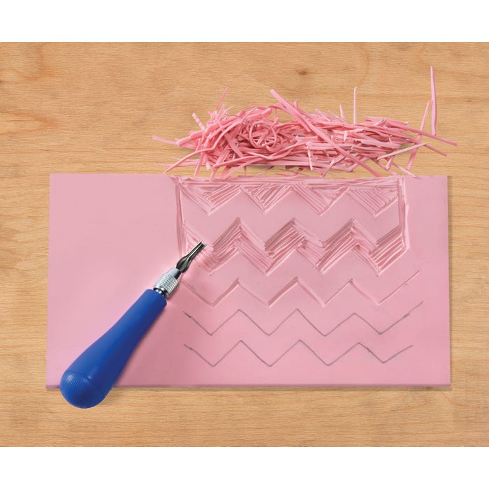Speedball Speedy Carve Block, 4 x 6 Inches, Pink