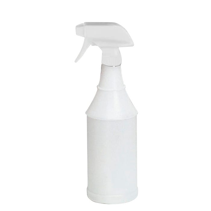 Clear Poly Bottle with Trigger Sprayer, 32 Ounces, Clear