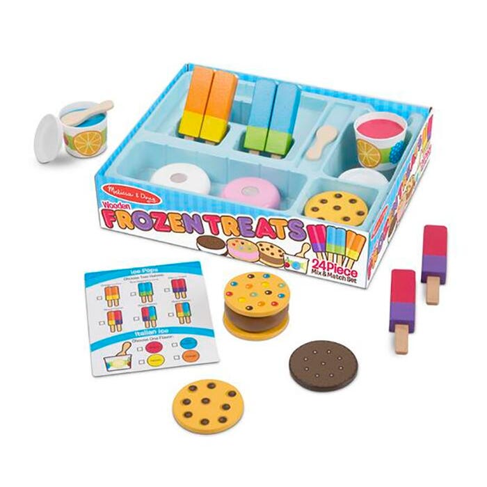 Melissa & Doug Frozen Treats Play Set, 24 Pieces
