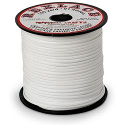 Rexlace Plastic Lacing, White, 100 Yards