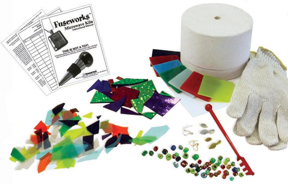 Diamond Tech Fuseworks Glass Microwave Kiln Fusing Kit, Assorted Size, Assorted Color, Item Number 1289921