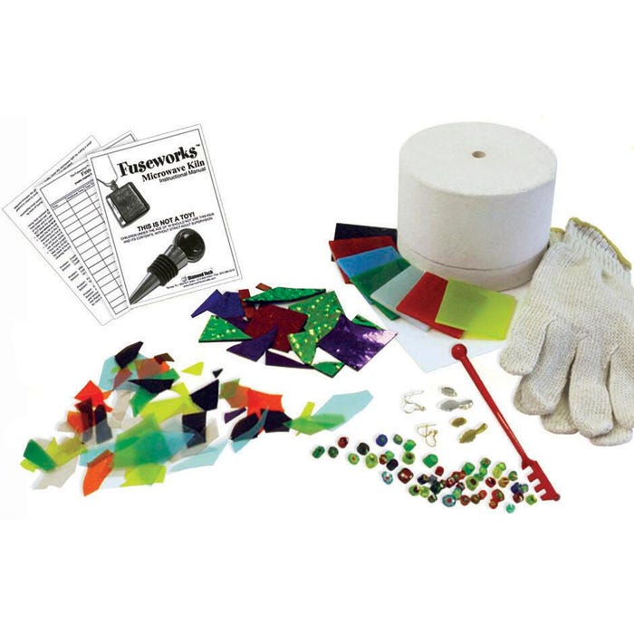 Diamond Tech Fuseworks Glass Microwave Kiln Fusing Kit, Assorted Size, Assorted Color