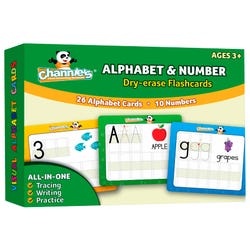 Channie's Dry Erase Alphabet / Number Flash Cards, Item Number 2027671