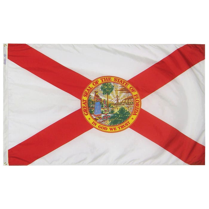 Annin Florida State Flag, Heavy Weight Nylon, Outdoor, 3 x 5 Feet
