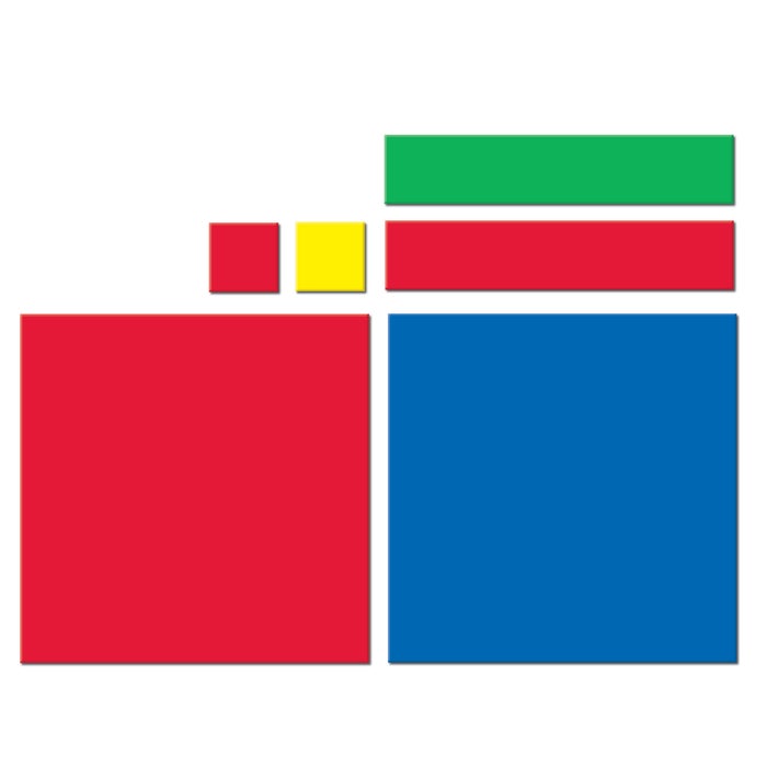 Learning Resources Magnetic Algebra Tiles, Assorted Sizes and Shapes, Set of 72