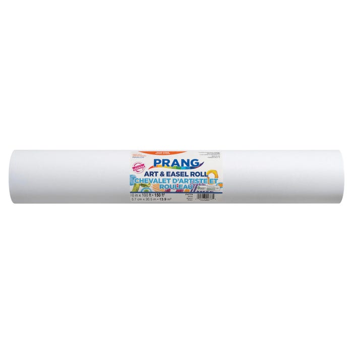 Prang Art & Easel Roll, 18 Inches x 100 Feet, White