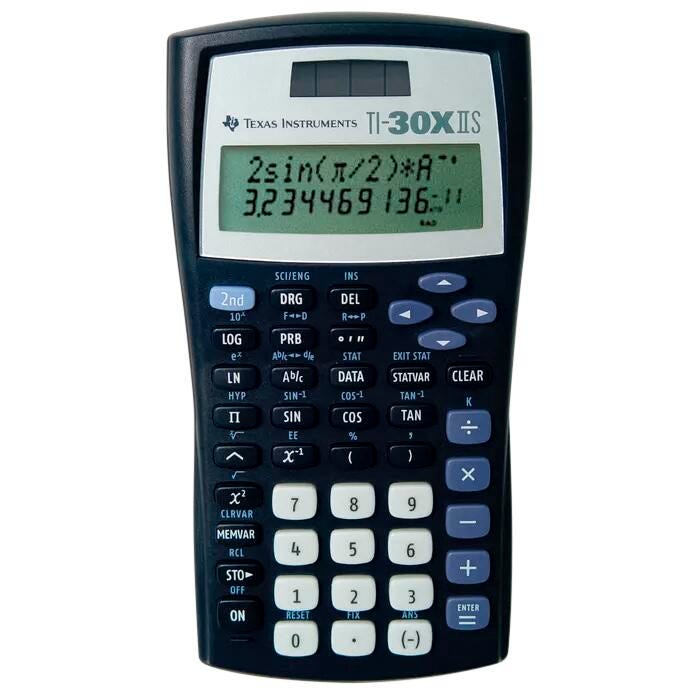 Texas Instruments TI-30X IIS Scientific Calculator