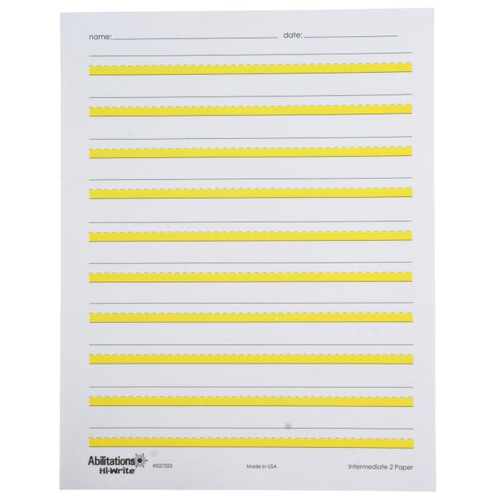 Abilitations Hi-Write Intermediate Paper, Level 2, Pack of 100 Sheets