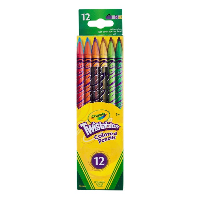 Crayola Twistables Colored Pencils, Assorted Colors, Set of 12