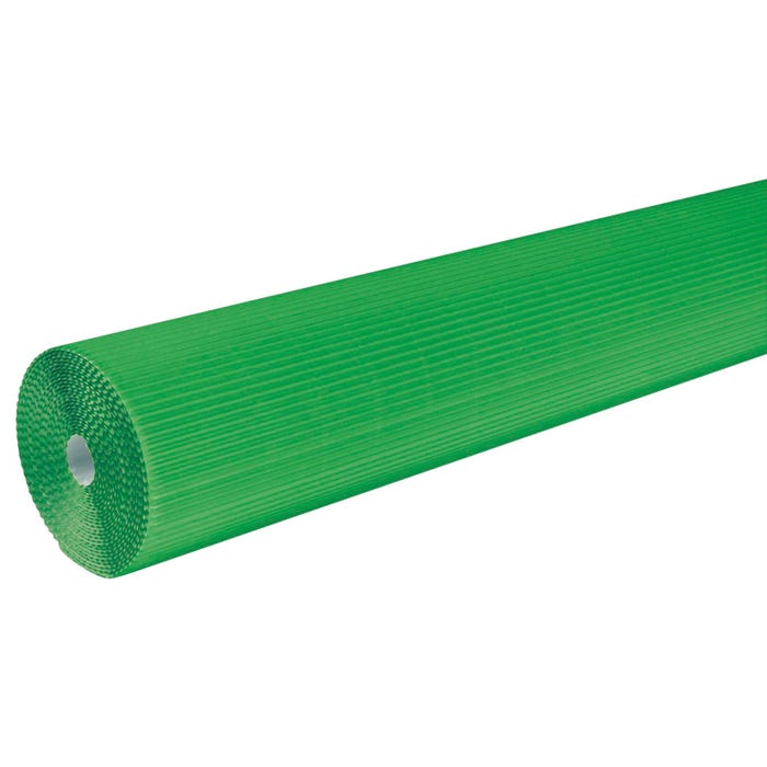 Corobuff Solid Color Corrugated Paper Roll, 48 Inches x 25 Feet, Apple Green