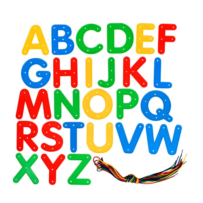 Ready2Learn Lacing Letters Uppercase, Set of 26