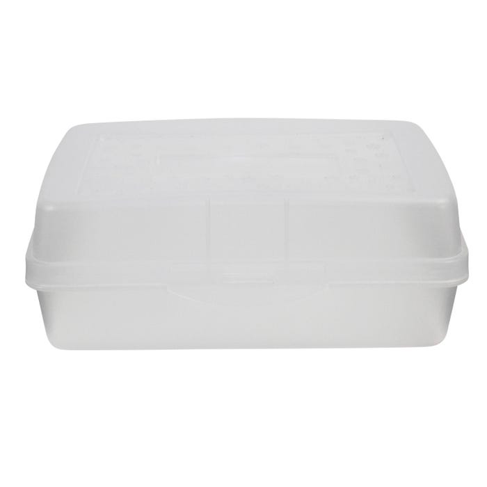 School Smart Pencil Box, Clear