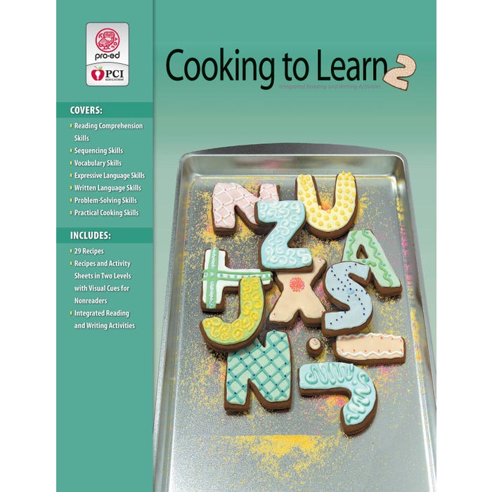 PCI Educational Publishing Pro-Ed Cooking to Learn 2: Reading & Writing Activities Softcover Book