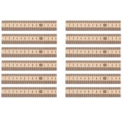 School Smart Wood Metersticks, Plain End, Pack of 12