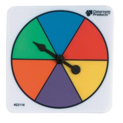 Nasco Plastic Six-Color Spinners, Pack of 5