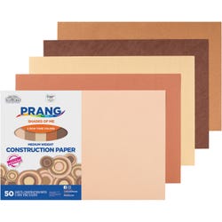 Prang Shades of Me Multi-Cultural Construction Paper, 12 x 18 Inches, Assorted Colors, 50 Sheets 409341