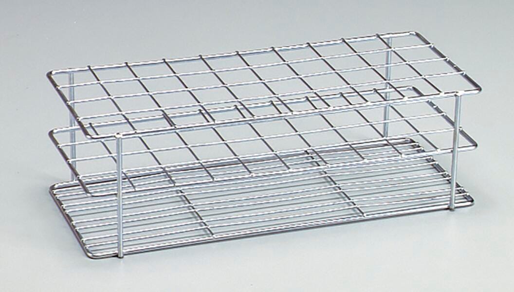Frey Scientific Bare Wire Test Tube Rack, 40 Tube, Steel, Zinc Plated, Item Number 562759