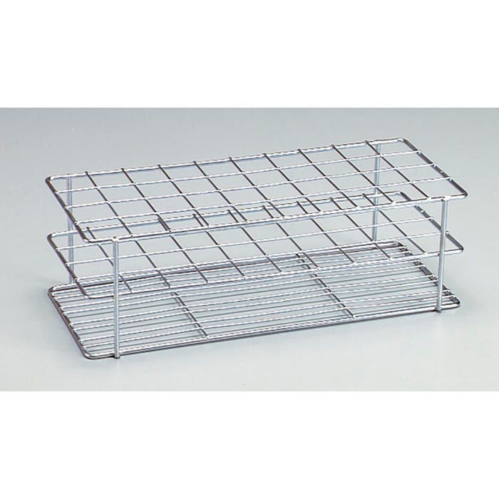 Frey Scientific Wire Test Tube Rack, 40 Tube, Zinc Plated Steel