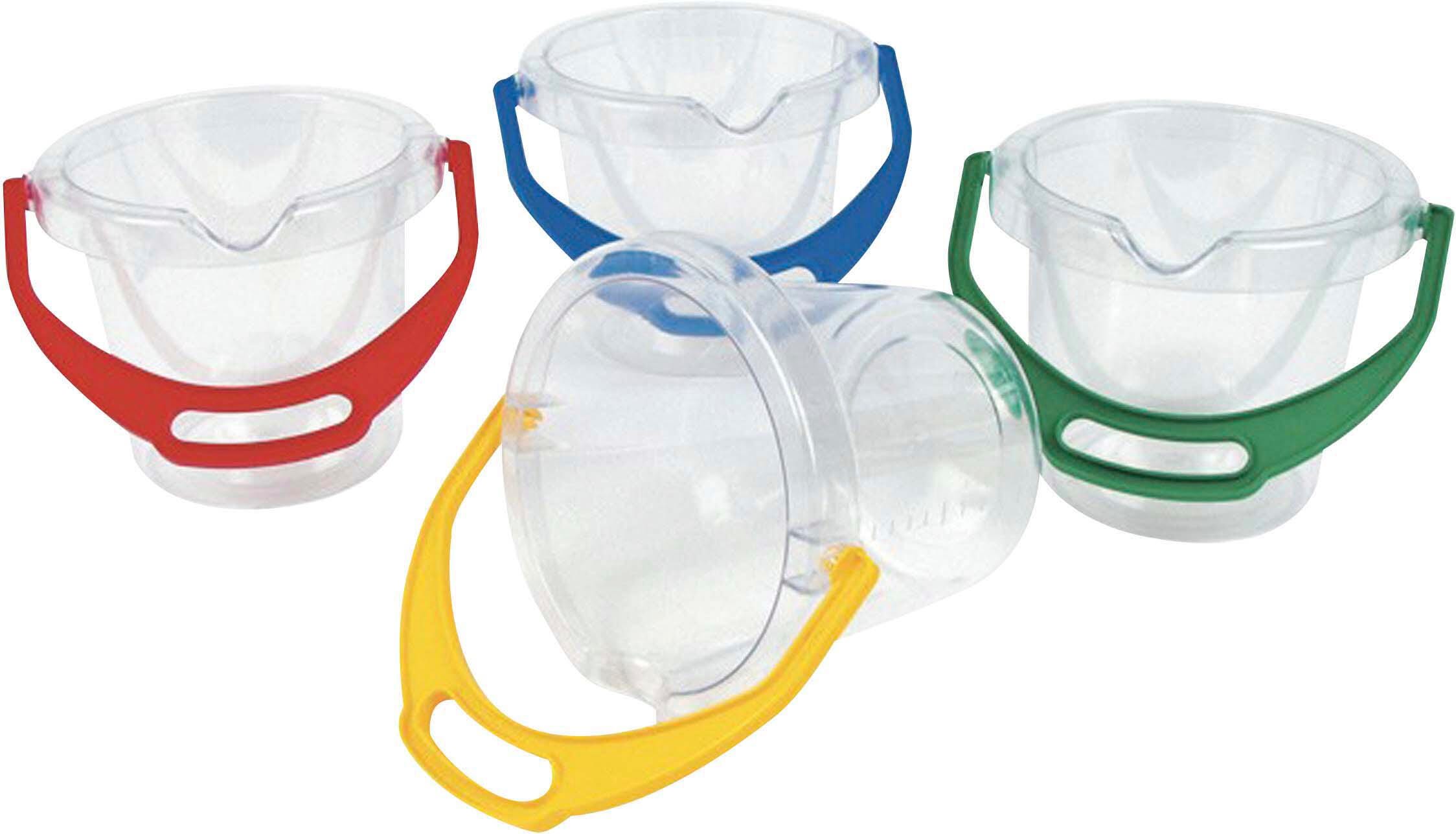Dantoy Transparent Bucket, 5 Inches, 1 Liter, Item Number 250578