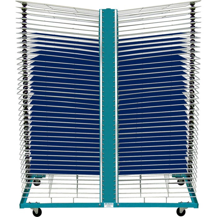 AWT Double Sided Portable Drying Rack, 39-1/4 x 24-1/2 x 53-1/2 Inches, 80 Shelves