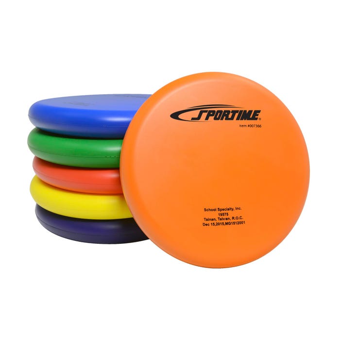 Sportime Gradestuff Foam Fliers, 8-1/2 Inches, Assorted Colors, Set of 6