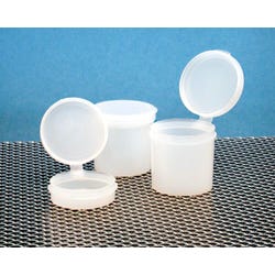 Frey Scientific Hinged Lid Jars - 4 Ounces, Item Number 1295693