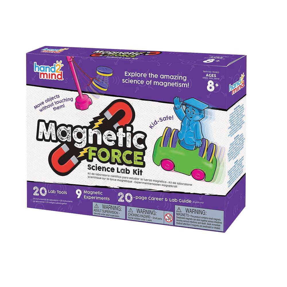 Hand2Mind Magnetic Force Science Lab Kit, Item Number 2102543
