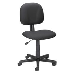 Lorell Fabric Multi-task Chair, Adjustable, 23 x 24-3/4 x 32-3/4 in to 37 in, Black