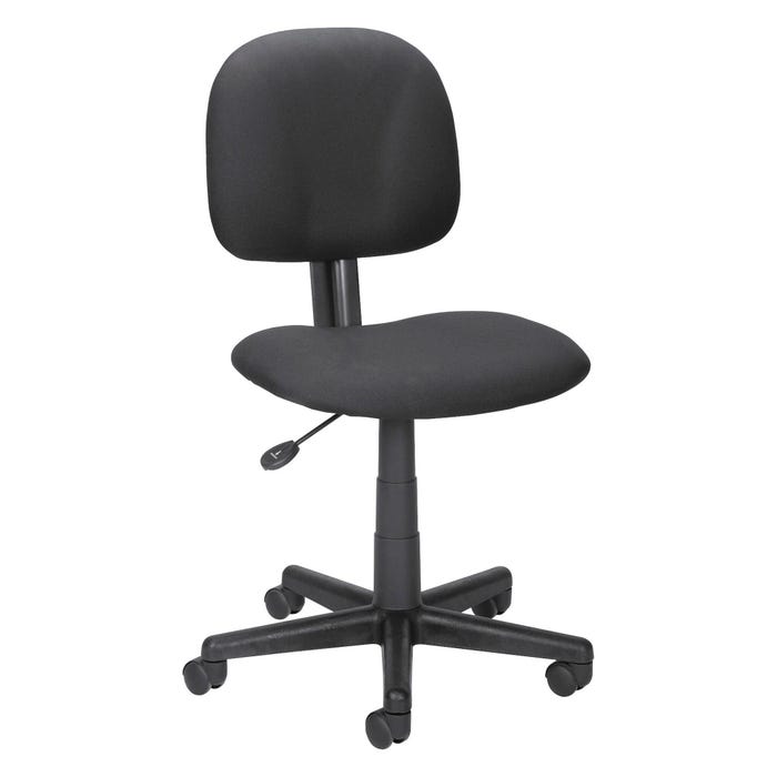 Lorell Fabric Multi-task Chair, Adjustable, 23 x 24-3/4 x 32-3/4 in to 37 in, Black