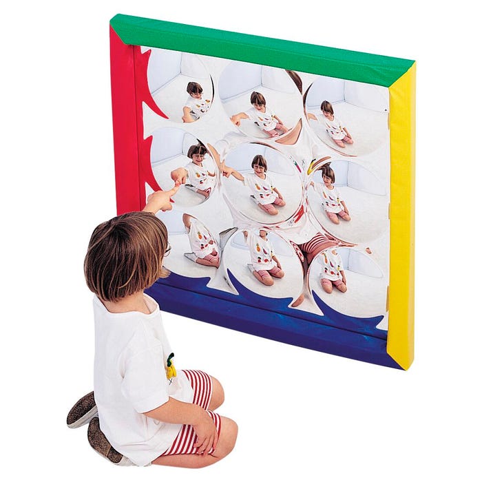 Children's Factory Square Non-Glass Mirror, 34 x 34 Inches