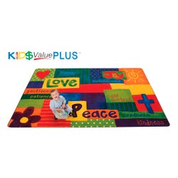 Carpets for Kids KID$Value PLUS Spiritual Fruit Painted Carpet, 7 Feet 8 Inches x 10 Feet 10 Inches, Multicolored 1411816