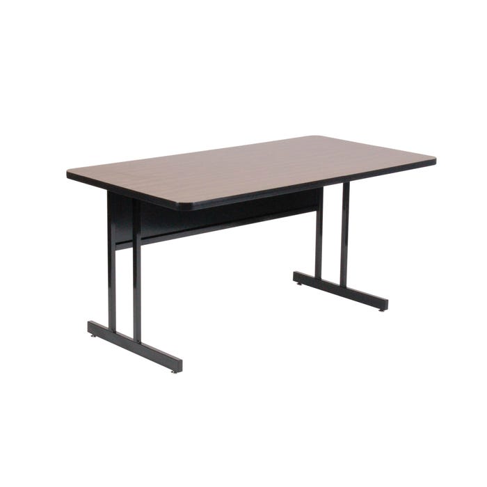 Correll Rectangle Laminate Top Desk Height Computer Table