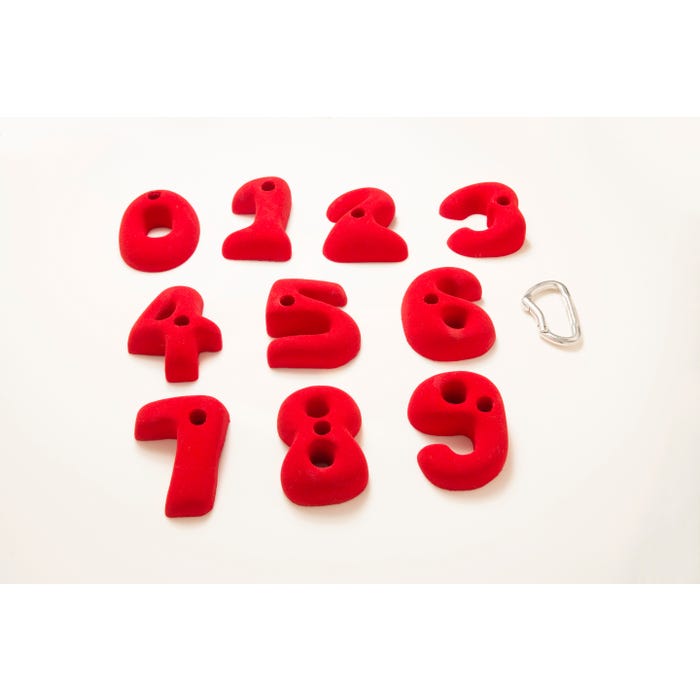 Everlast Groperz Numbers Hand Holds, Set of 11
