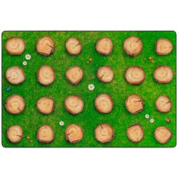 Childcraft PhotoFun Seating Stumps Carpet, Rectangle 4002070