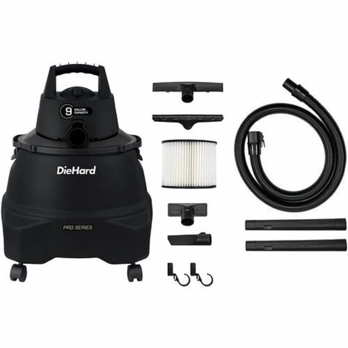 DieHard Pro Series Wet/Dry Vacuum, 9 Gallon, 5-1/2 Peak Horsepower