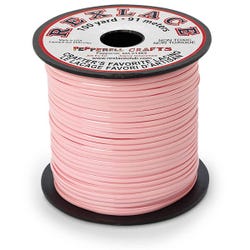 Rexlace Plastic Lacing, Rose, 100 Yards