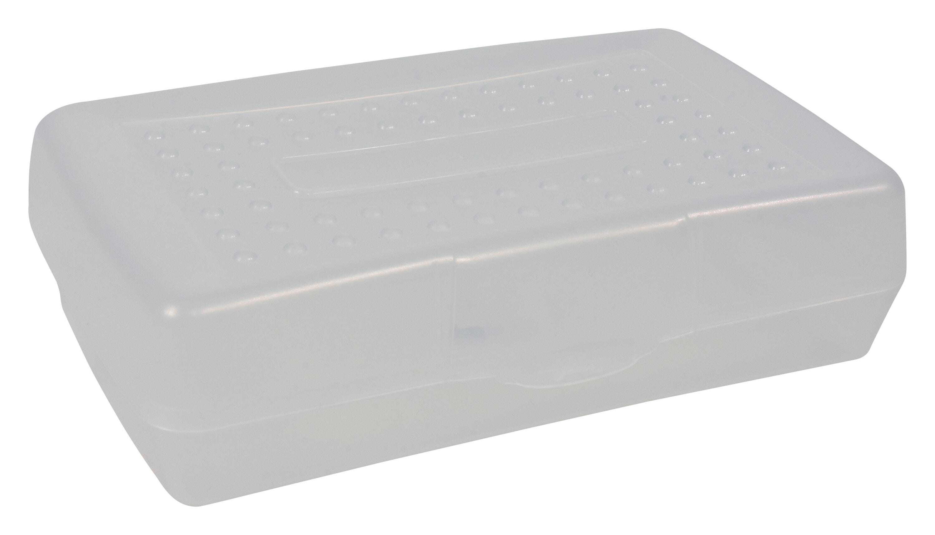 School Smart Plastic Pencil Box, Clear 2040846