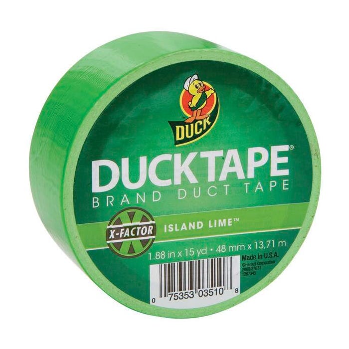 Duck Tape Colored Duct Tape, 1.88 in x 15 yd, Lime Green