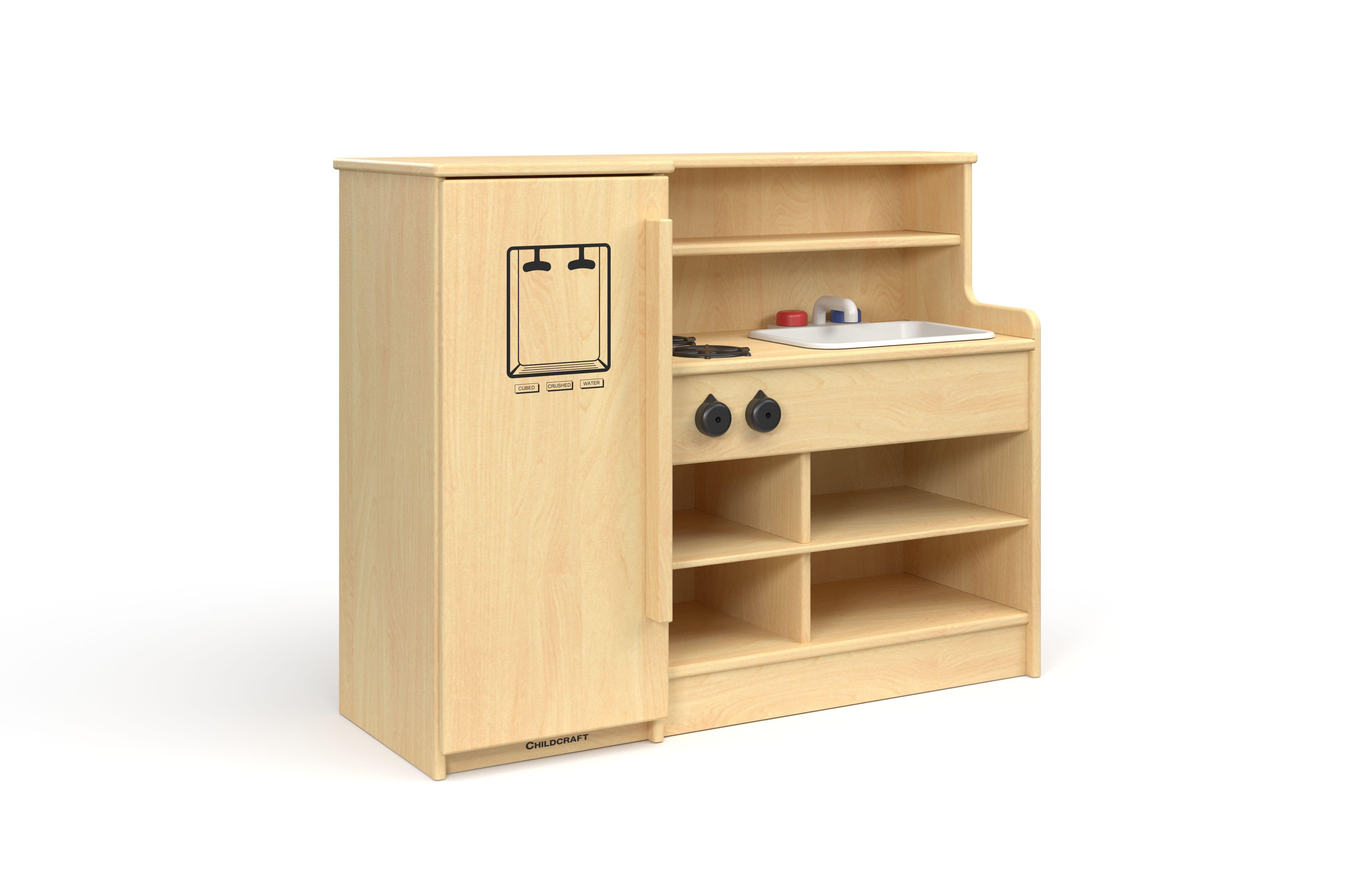 Childcraft Toddler Kitchen Center, 35-3/4 x 13-1/4 x 30 Inches