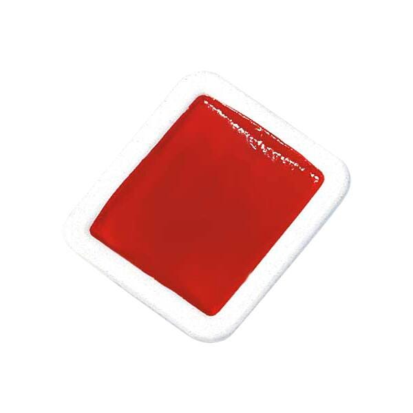 Prang Non-Toxic Semi-Moist Watercolor Paint Refill, Plastic Half Pan, Red, 12 Pans, Item Number 001263