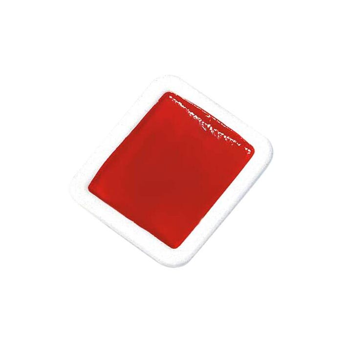 Prang Non-Toxic Semi-Moist Watercolor Paint Refill, Plastic Half Pan, Red, 12 Pans